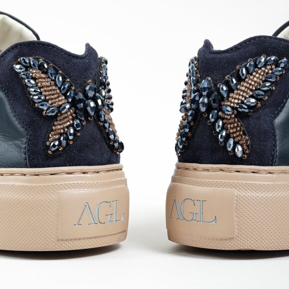 Attilio Giusti Leombruni Butterfly Jewel Platform Sneakers - Picture 6 of 11